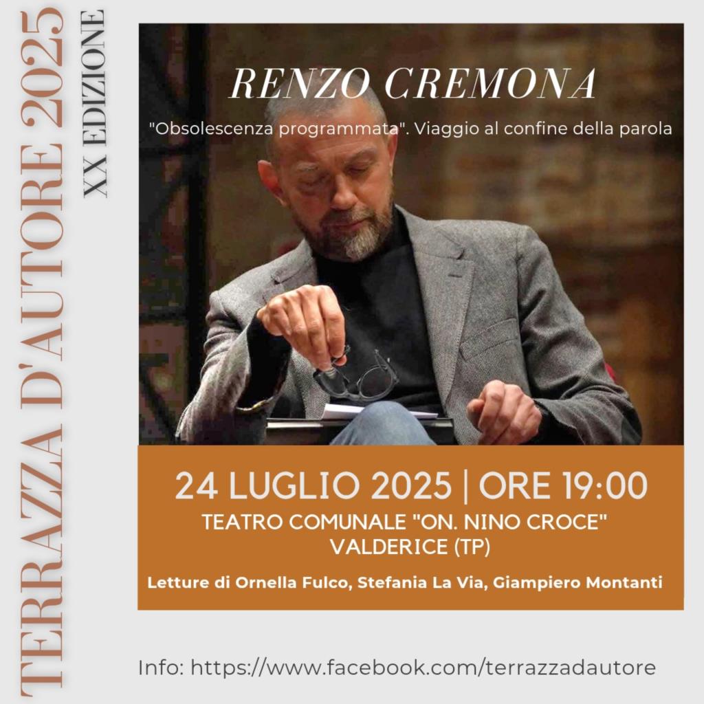 Valderice, Renzo Cremona e il suo “Obsolescenza programmata” a Terrazza d’Autore 2025