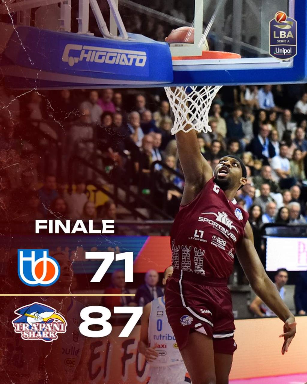 Trapani Shark espugna il Palaverde, arriva la prima vittoria stagionale