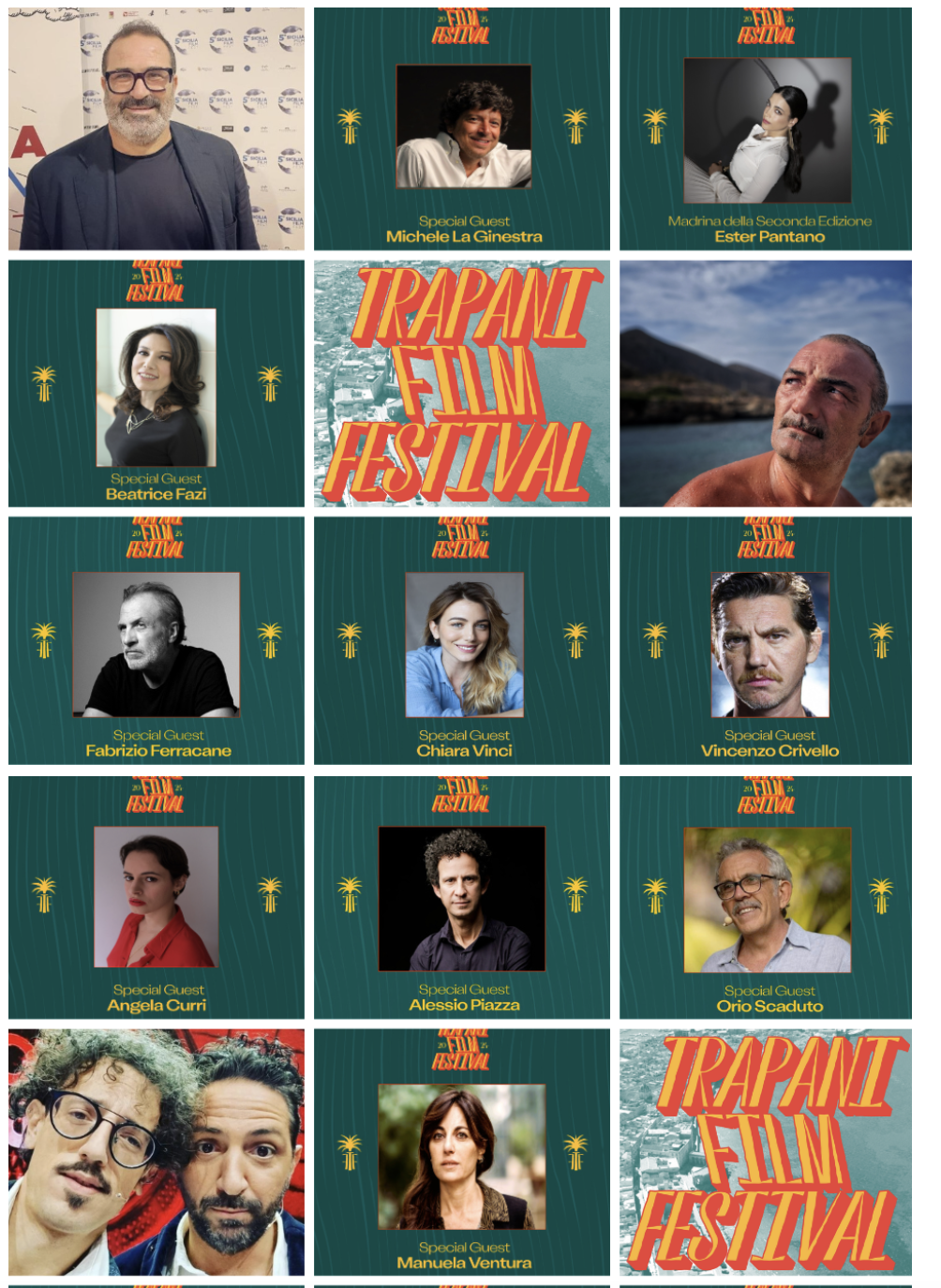 Trapani Film Festival: tutti gli ospiti ufficiali della seconda edizione